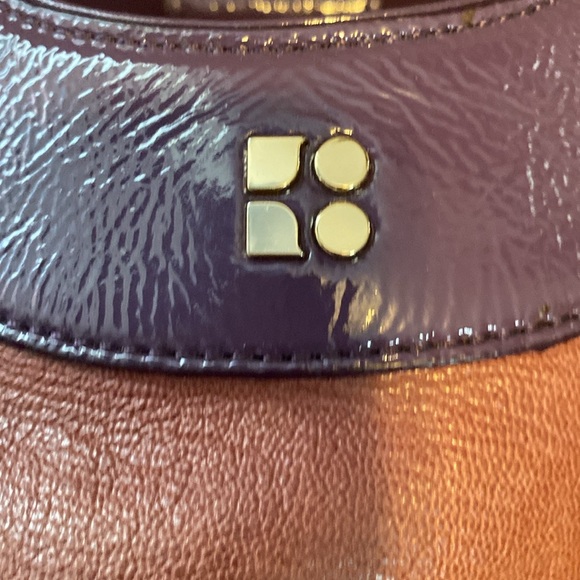 ** FLASH SALE**Noel Kate Spade  purple patent leather and brown tote - Picture 4 of 16